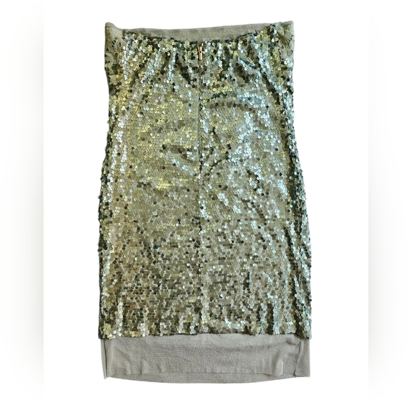 Annarita N NWT Seafoam Green Sequin Strapless Dress Small - Picture 15 of 15